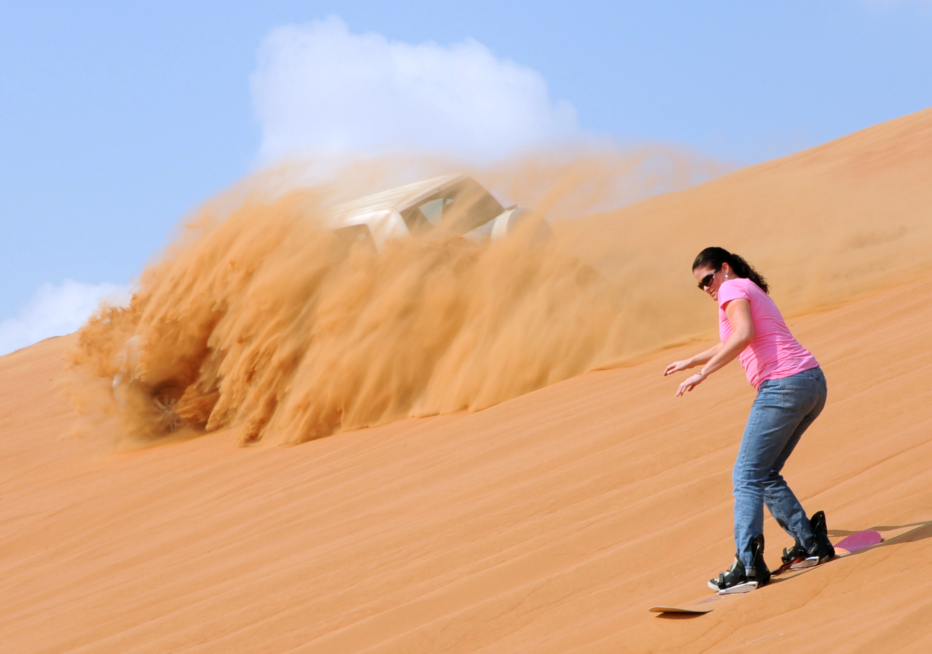 Sandboarding in Dubai